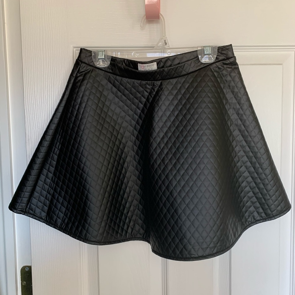 Children’s Black Leather Skirt